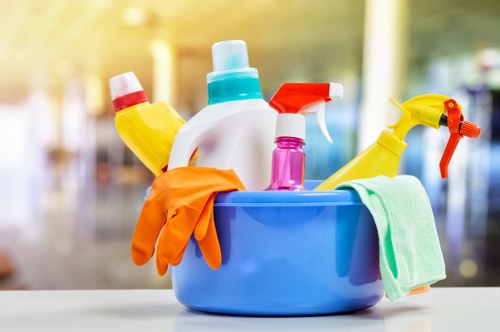 Professional cleaners in Lambeth servicing a modern home