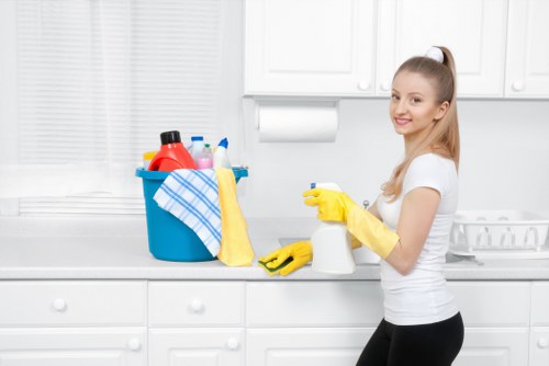 Carpet cleaning equipment used by a Lambeth carpet cleaner in a home