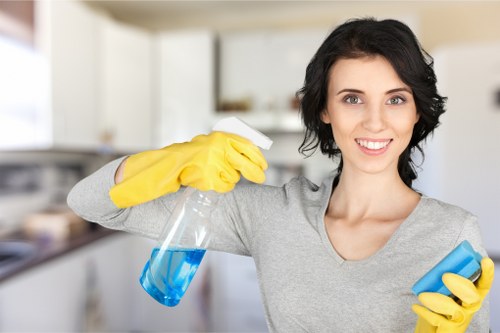 Cleaning and recycling supplies prepared for a sustainable Lambeth service