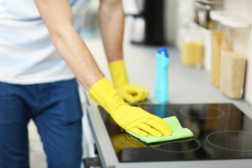 Deep cleaning team working in a Lambeth home